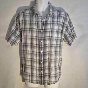 outlooks 100% Cotton shirt, short sleeves, in size XL